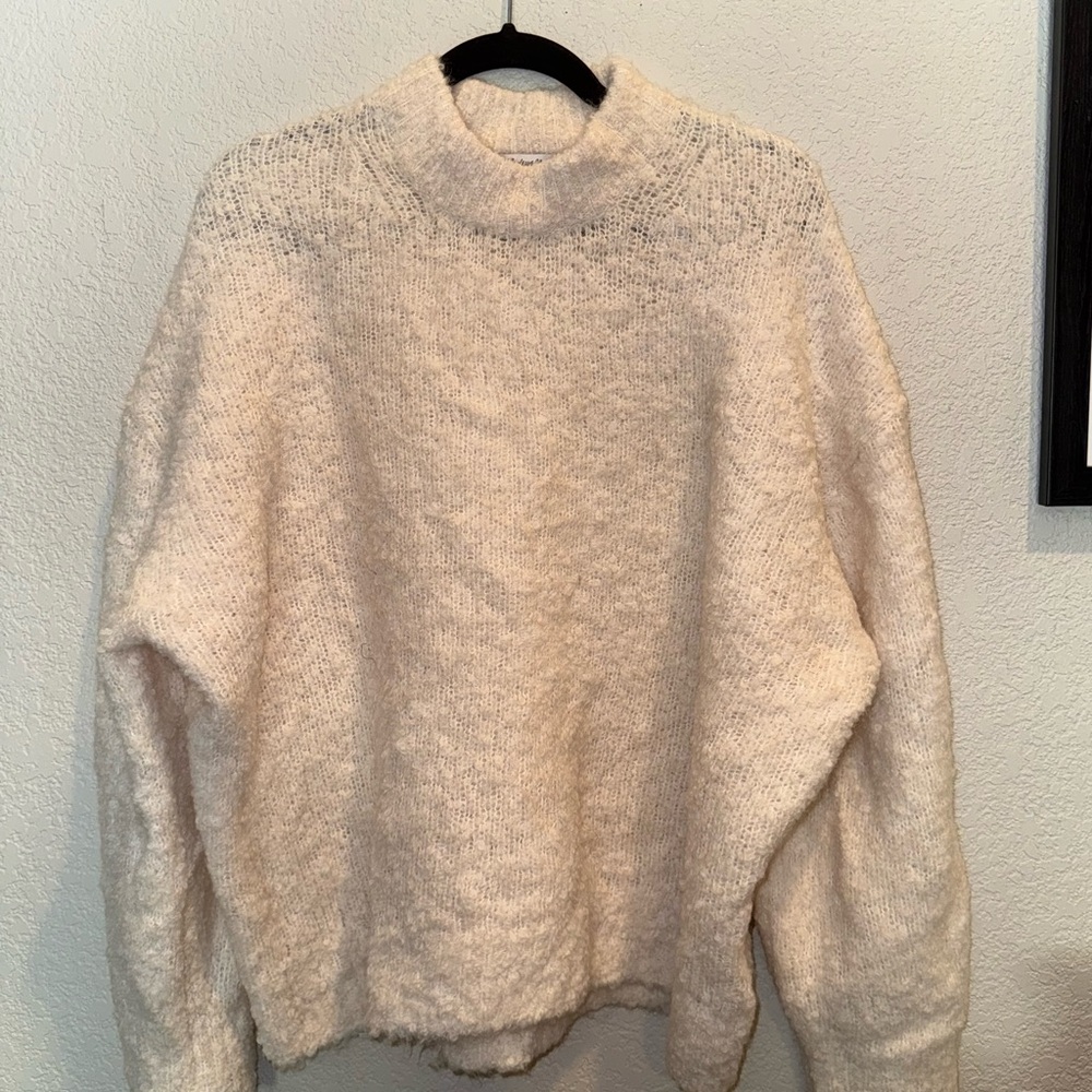 Madewell Wool-Alpaca Blend Bouclé-Knit Oversized Sweater